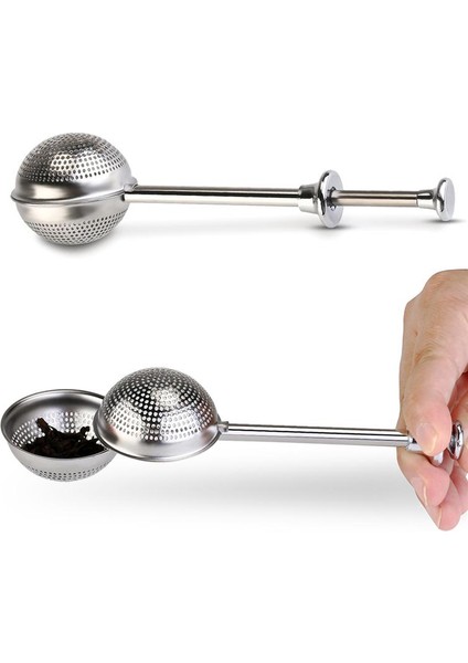 Top Şekilli Çay Süzgeci Paslanmaz Çelik Çay Süzgeci Yeniden Kullanılabilir Çay Poşeti Filtresi Metal Örgü Süzgeç Dökme Çay Araçları Aksesuarları (Yurt Dışından) modelleri