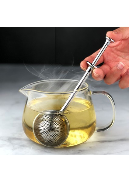 Top Şekilli Çay Süzgeci Paslanmaz Çelik Çay Süzgeci Yeniden Kullanılabilir Çay Poşeti Filtresi Metal Örgü Süzgeç Dökme Çay Araçları Aksesuarları (Yurt Dışından) fırsatları