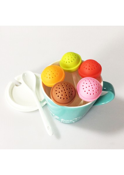 Yeşil Stil Yaratıcı Lolipop Şekilli Silikon Tatlı Çay Süzgeci Candy Lolipop Kuru Yapraklı Kupa Süzgeci Çay ve Kahve Içecekleri Için (Yurt Dışından) modelleri