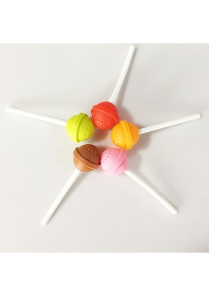 Yeşil Stil Yaratıcı Lolipop Şekilli Silikon Tatlı Çay Süzgeci Candy Lolipop Kuru Yapraklı Kupa Süzgeci Çay ve Kahve Içecekleri Için (Yurt Dışından) fırsatları