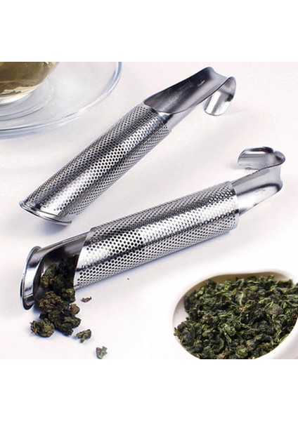 No.2 Tarzı Çay Süzgeci Harika Paslanmaz Çelik Çay Demliği Boru Tasarım Dokunmatik Iyi Tutucu Aracı Çay Kaşığı Demlik Filtresi (Yurt Dışından) fiyatları
