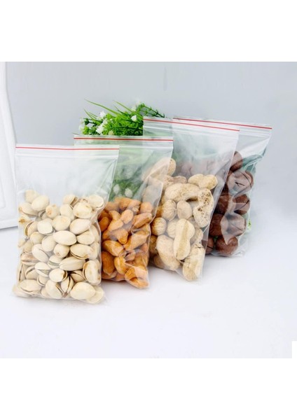 Kilitli Torba 16X20 cm 25'li Şeffaf Kilitli Poşet Kına Çerez Kuruyemiş VB.POŞETI-T1072 fiyatları