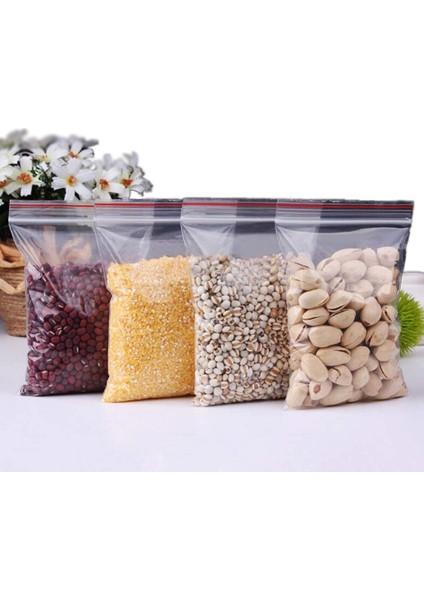 Kilitli Torba 16X20 cm 25'li Şeffaf Kilitli Poşet Kına Çerez Kuruyemiş VB.POŞETI-T1072 modelleri