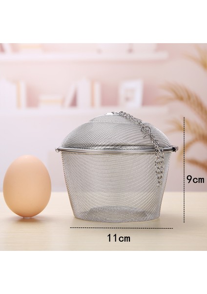 Büyük Stil Paslanmaz Çelik Çay Süzgeci Marinasyon Topu, Çorba Tenceresi, Mutfak Topu Sızdırmayan Lezzet Hazinesi, Çay Filtresi (Yurt Dışından)