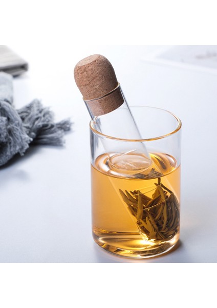 Şeffaf Stil Cam Demlik Yaratıcı Boru Cam Tasarımı Çay Süzgeci Kupa Için Şık Filtre Puer Çay Bitki Çayı Araçları Aksesuarlar Çay Ekipmanları (Yurt Dışından) modelleri