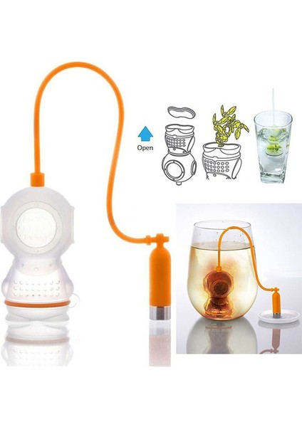 Gri Stil Yaratıcı Çay Süzgeci Kullanışlı File Çay Demliği Yaprak Süzgeç Filtre Silikon Çay Poşetleri Çay Süzgeci Çay Poşeti Mutfak Araçları (Yurt Dışından)