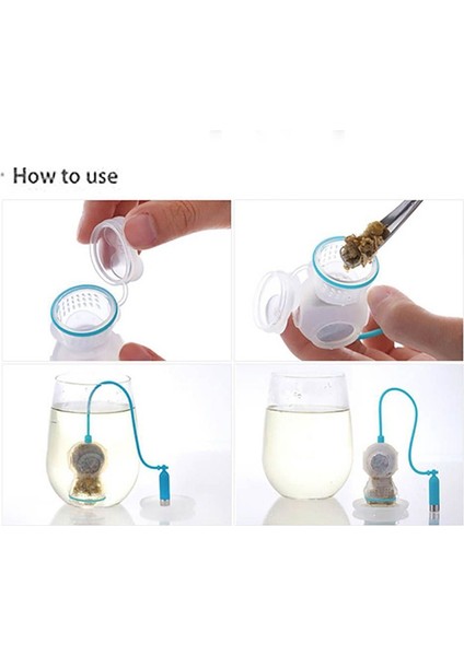 Gri Stil Yaratıcı Çay Süzgeci Kullanışlı File Çay Demliği Yaprak Süzgeç Filtre Silikon Çay Poşetleri Çay Süzgeci Çay Poşeti Mutfak Araçları (Yurt Dışından)