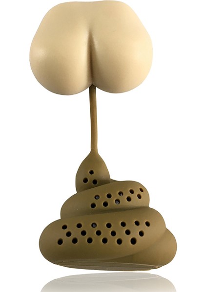 Kaka Şekli Stili Silikon Çay Süzgeci Komik Şekilli Çay Yaprakları Süzgeci - Yeniden Kullanılabilir Süzgeç - Türkçe E-Ticaret Başlığı (Yurt Dışından)