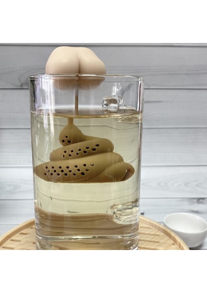 Kaka Şekli Stili Silikon Çay Süzgeci Komik Şekilli Çay Yaprakları Süzgeci - Yeniden Kullanılabilir Süzgeç - Türkçe E-Ticaret Başlığı (Yurt Dışından) fırsatları