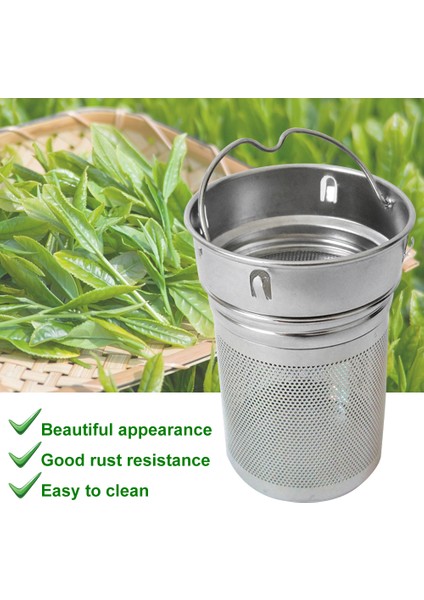 Iki Ağ Olmayan Paslanmaz Çelik Yürüyüş Çay Süzgeci Şişe Taşınabilir Içme Bardağı Çay Demlikleri Ev ve Ofis Için Laser Delikli (Yurt Dışından)