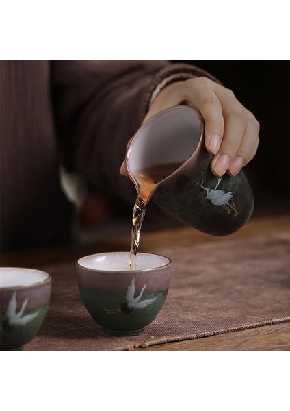 Adalet Kupası Tarzı Antika Fırın Huan Cai Turna Gong Dao Bei Büyük Seramik Gong Bei-Cha Qi Düz Kupa Kung Fu Çay Aksesuarları Çay Süzgeçleri - (Yurt Dışından) fırsatları