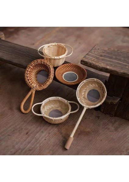 Filtre2 Stili El Yapımı Bambu Çay Süzgeci Hasır Çay Süzgeci Retro Yaratıcı Çay Tozu Çay Seremoni Malzemesi Kung Fu Çay Seti Çay Aksesuarları (Yurt Dışından) fiyatları