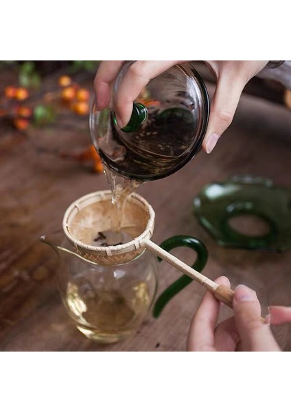 Filtre2 Stili El Yapımı Bambu Çay Süzgeci Hasır Çay Süzgeci Retro Yaratıcı Çay Tozu Çay Seremoni Malzemesi Kung Fu Çay Seti Çay Aksesuarları (Yurt Dışından) modelleri