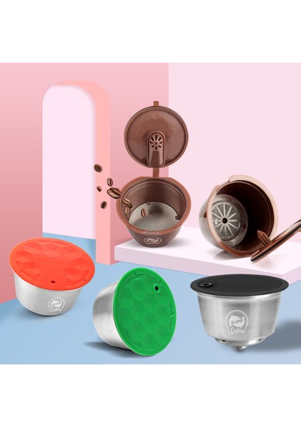 Altın Tarzı Dolce Gusto Kapsül Dolum Seti ve Süzgeç Seti - Mini Lumio Için Süt Köpürtücü (Yurt Dışından)