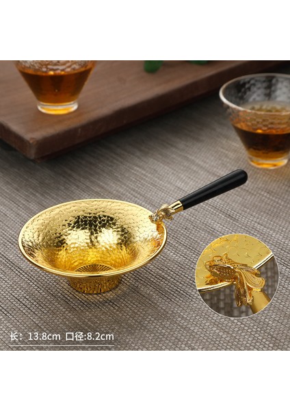 Altın Balık Tarzı Saf Bakır Çay Süzgeci Çay Filtresi Kung Fu Çay Seti Çay Eleği Bakır Süzgeçler Çay Ayırıcı Yaratıcı Mutfak Aksesuarları (Yurt Dışından)