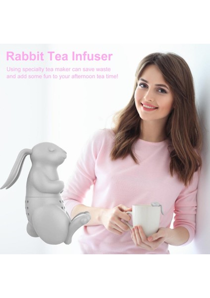 Gri Tarzı Sevimli Tavşan Silikon Çay Demliği Çay Yapıcı Yaratıcı Tavşan Çay Süzgeci Süzgeç Filtre Çay Fincanı Çaydanlık Mutfak Aleti (Yurt Dışından) fiyatları