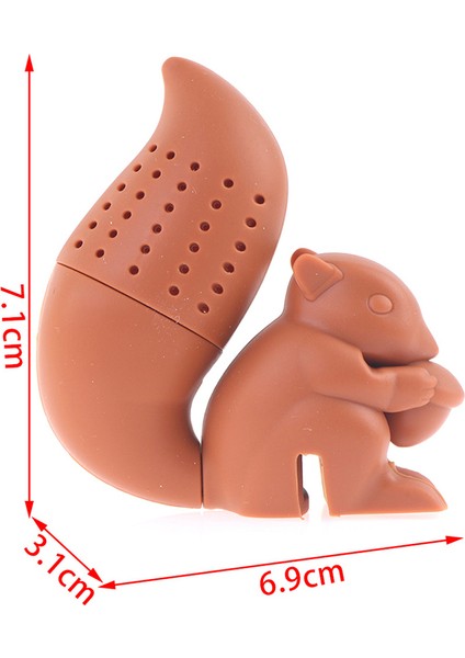 Kumral Tarzı Alpaka Şekilli Silikon Çay Süzgeci - Yeniden Kullanılabilir Çay Demliği (Yurt Dışından)