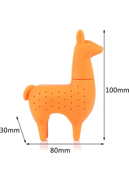 Resim Stili Olarak Alpaka Şekilli Silikon Çay Süzgeci - Yeniden Kullanılabilir Çay Demliği (Yurt Dışından)