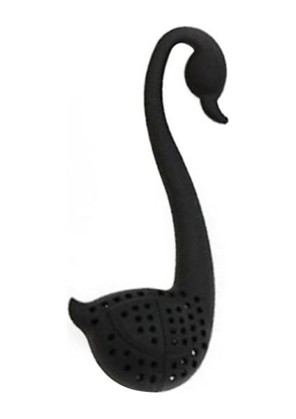 Siyah Stil Ev Için Mutfak Çay Aksesuarları Için Çevre Dostu Plastik Zarif Kuğu Çay Süzgeci (Yurt Dışından)