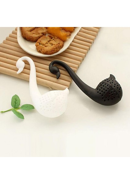 Siyah Stil Ev Için Mutfak Çay Aksesuarları Için Çevre Dostu Plastik Zarif Kuğu Çay Süzgeci (Yurt Dışından) fırsatları