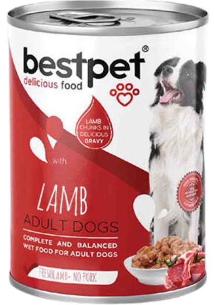 Gravy Soslu Kuzu Etli Yetişkin Köpek Konservesi 400 gr x 12 Adet