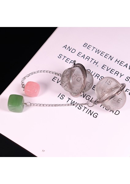 Sitrin Tarzı 1 Adet Doğal Kristal Taş Iyileştirici Taş Kuvars Mineral Süs Paslanmaz Çelik Çay Demleyici Çay Filtresi Baharat Topu (Yurt Dışından) indirimleri