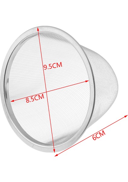 Turuncu Tarzı Paslanmaz Çelik Fileli Çay Demlik Çay Yaprağı Baharat Filtresi Içecekler Mutfak Aksesuarları 0.5cm Çapında (Yurt Dışından)