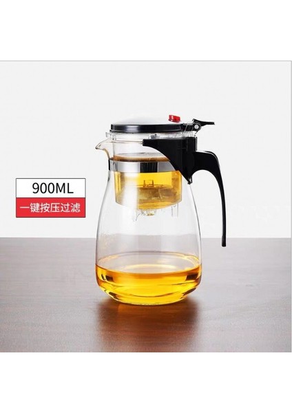 900ML Tarzı Isıya Dayanıklı Cam Demlik Paslanmaz Çelik Süzgeçli Isıtma Kabı Çaydanlık Iyi Temiz Su Isıtıcısı Kare Filtre Sepetleri (Yurt Dışından)