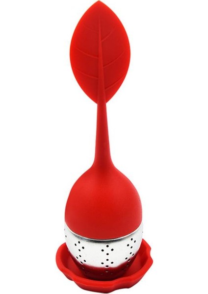No.1 Tarzı 15X4CM Paslanmaz Çelik Çay Demliği Gıda Sınıfı Ofis Basit Yaprak Silikon Çay Ayırıcı Çay Sızıntısı Çay Topu Çay Filtresi Aracı (Yurt Dışından)