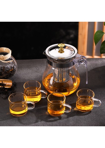 900ML Tarzı Isıya Dayanıklı Cam Demlik Paslanmaz Çelik Süzgeçli Isıtma Kabı Çaydanlık Iyi Temiz Su Isıtıcısı Kare Filtre Sepetleri (Yurt Dışından) fırsatları