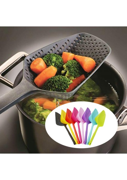 Pembe Stil Meijuner Mutfak Kaşığı Süzgeç Süzgeç Kepçe Anti-Yakma Süzgeç Kızartma Gıda Tel Taşınabilir Ev Mutfak Aracı 34.5*12.5*6.5cm (Yurt Dışından) fiyatları