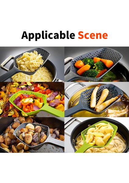 Pembe Stil Meijuner Mutfak Kaşığı Süzgeç Süzgeç Kepçe Anti-Yakma Süzgeç Kızartma Gıda Tel Taşınabilir Ev Mutfak Aracı 34.5*12.5*6.5cm (Yurt Dışından) modelleri