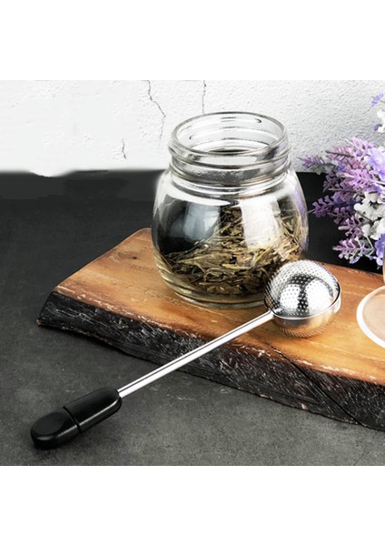 Siyah Stil Paslanmaz Çelik Çay Demlik Topu Taşınabilir Ince Örgülü Çay Filtresi 14CM Sap 360 Derece Döner Çay Aracı (Yurt Dışından) modelleri