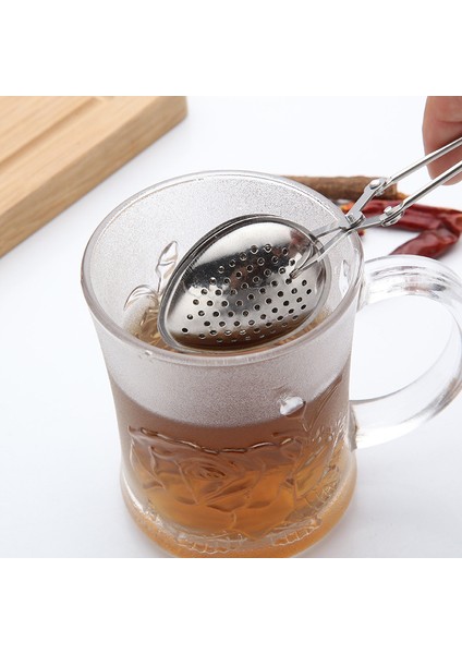 C Stili Paslanmaz Çelik Filtre Çay Demliği ile Saplı Tekrar Kullanılabilir Metal Örgü Çay Poşeti Filtre Kupa Çaydanlık Çay Eşyası Baharat Kapı (Yurt Dışından)