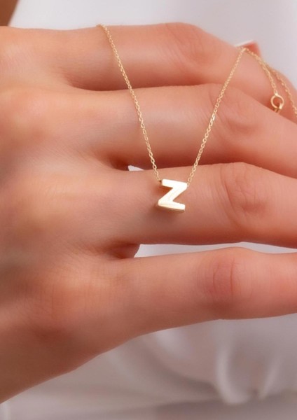 14 Ayar Altın Z Harf Kolye