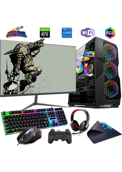 I5 12400F 32GB Ddr4 1tb M2 6gb RTX3050 24" Mon. Oyun Bilgisayarı (Gaming Set)