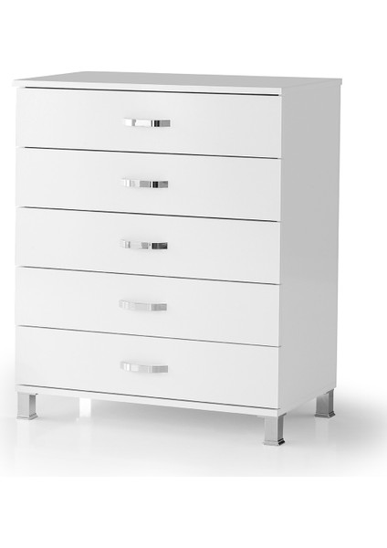 home Ekonomik 5 Çekmeceli Geniş Şifonyer 85x45x95