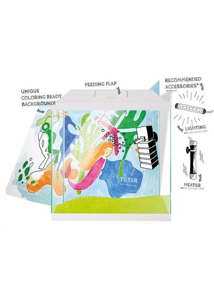 Aquael Aquarium Set Leddy Mini 35 Beyaz fiyatları