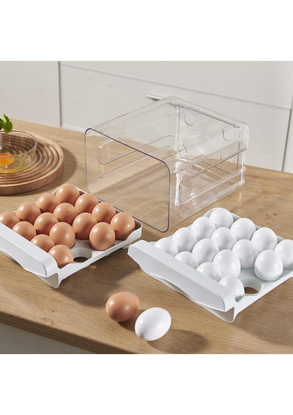 32 Izgaralı Yumurtalık, Ev Tipi Buzdolabı Yumurta Saklama Kabı (Gri) (Yurt Dışından) modelleri