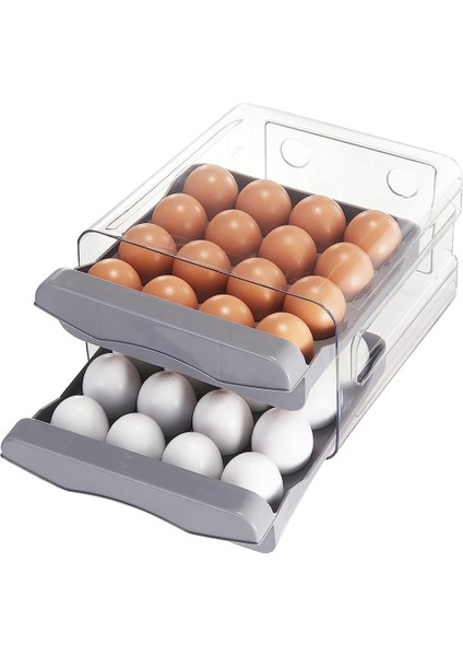 32 Izgaralı Yumurtalık, Ev Tipi Buzdolabı Yumurta Saklama Kabı (Gri) (Yurt Dışından) indirimleri