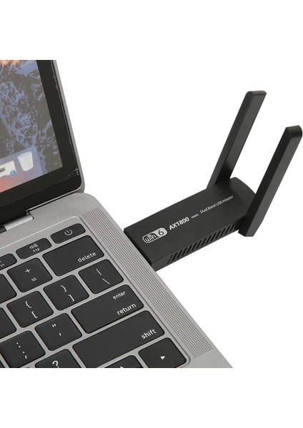 Wireless Adaptör Wifi 6 Ağ Kartı Masaüstü Bilgisayar Pc ile Uyumlu 2,4g 5g Destek USB 3.0 Dual Band USB Adapter 2,4GHZ-5,82GHZ AX1800