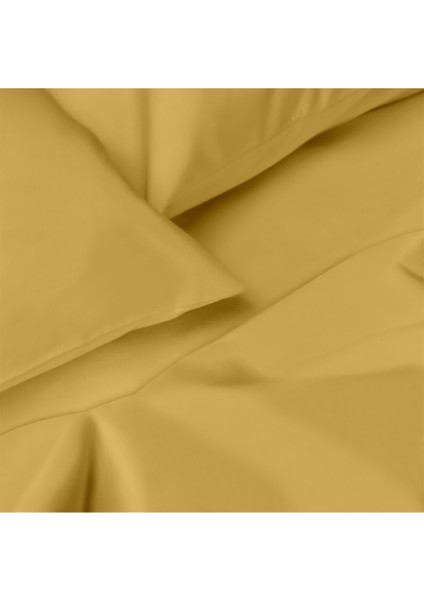 Organik Pamuk Akfil Nevresim Takımı Çift Kişilik 200 x 220 cm Hardal fiyatları