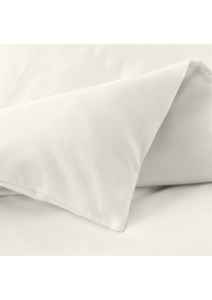 Organik Pamuk Akfil Nevresim Takımı Tek Kişilik 160 x 220 cm Kırık Beyaz modelleri