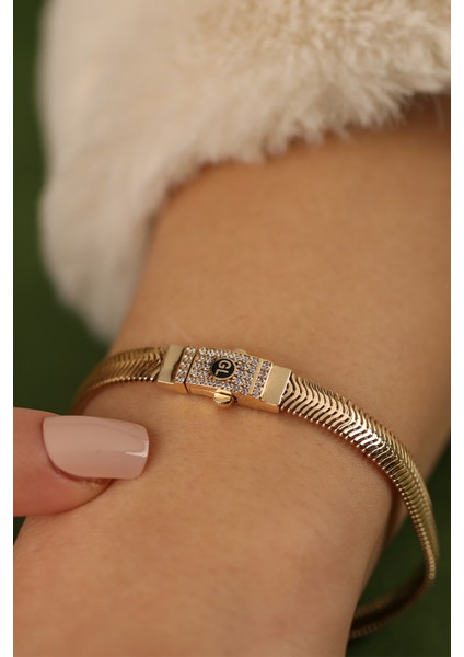 Balıksırtı Zincir Altın Bileklik CGKBLK0253 fiyatları