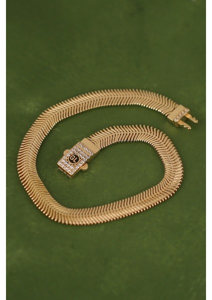 Balıksırtı Zincir Altın Bileklik CGKBLK0253 modelleri