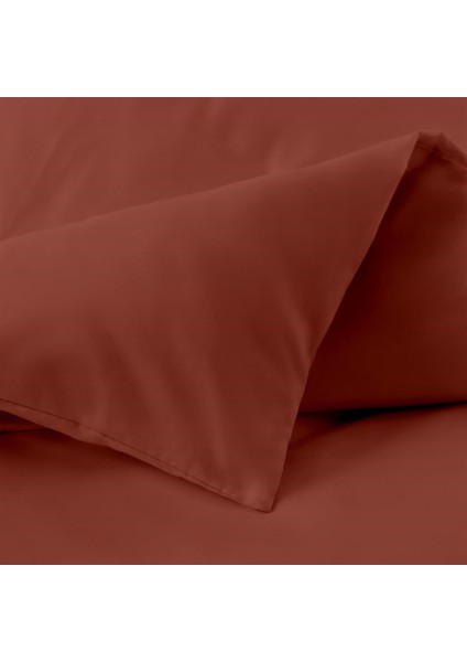 Organik Pamuk Akfil Nevresim Takımı Tek Kişilik 160X220 cm Bordo modelleri