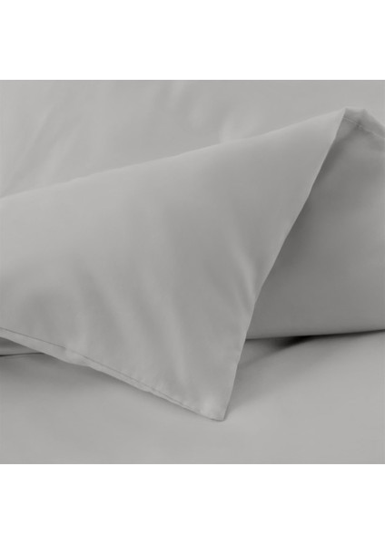 Organik Pamuk Akfil Nevresim Takımı Tek Kişilik 160 x 220 cm Gri modelleri
