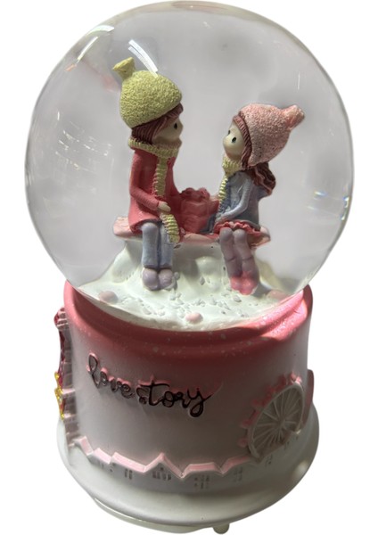 Love Story Müzikli Işıklı Kar Küresi fiyatları
