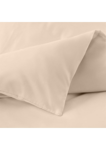 Organik Pamuk Akfil Nevresim Takımı Çift Kişilik 200X220 cm Pudra modelleri