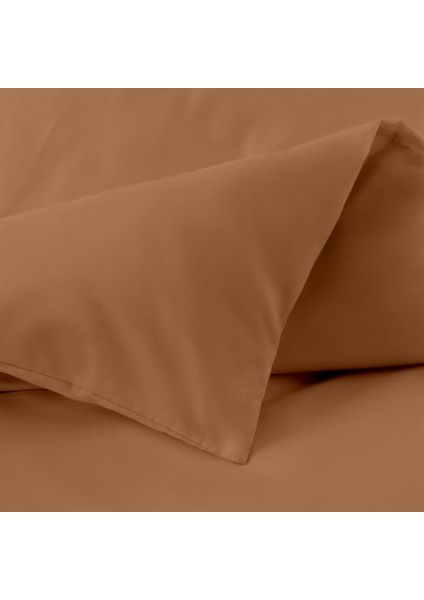 Organik Pamuk Akfil Nevresim Takımı Çift Kişilik 200X220 cm Kiremit modelleri